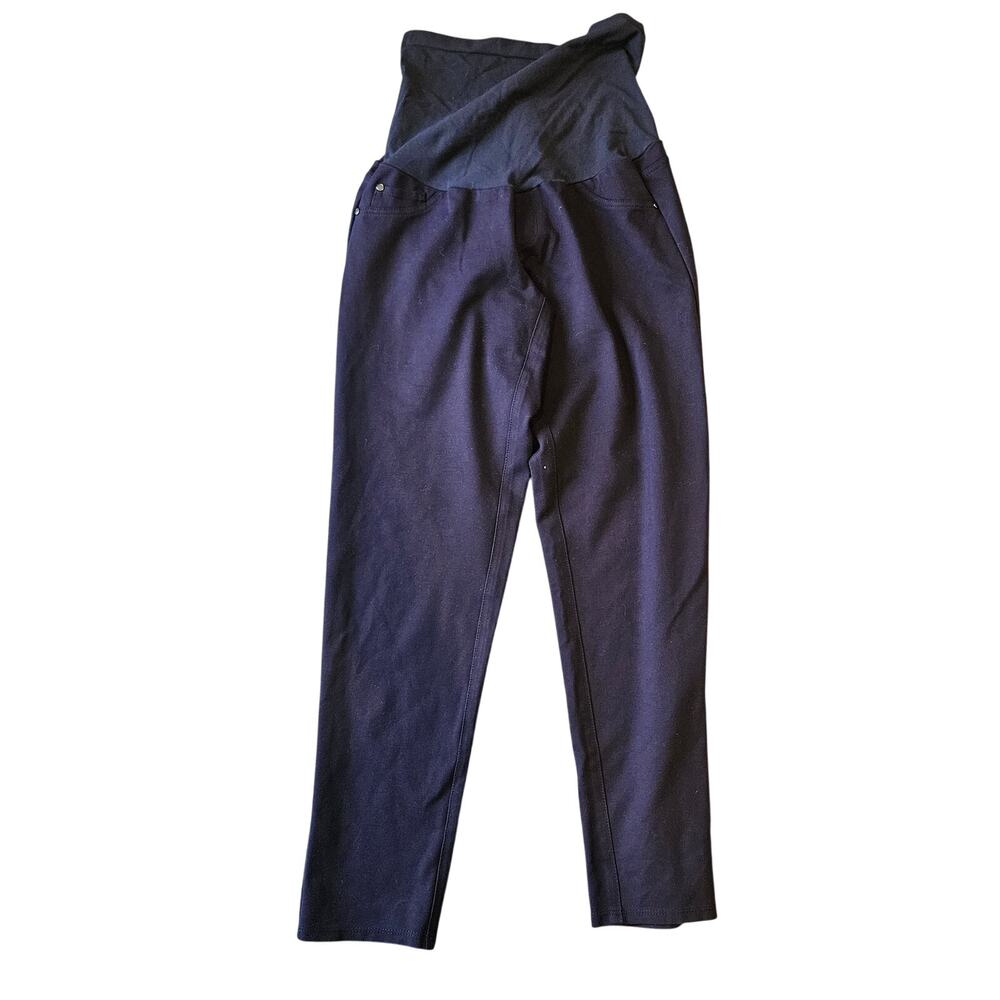 Pea in the pod maternity jegging pants navy blue womens small strerchy pregnancy